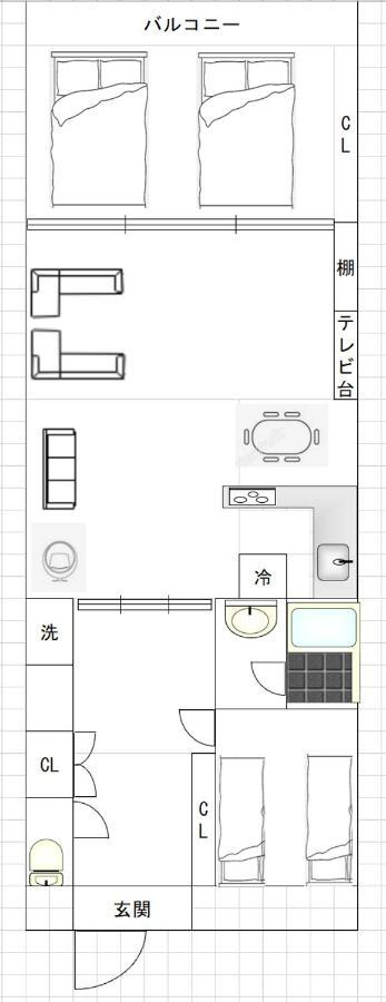Higobashi Afp Apartment Osaka Eksteriør billede